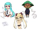 デフォルメのイラストを描きます 背景を透過した三頭身のイラスト、いろんな用途にどうぞ。 イメージ6