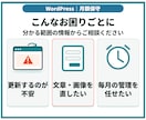 WordPressの保守・更新を月額で対応します 更新前のバックアップから軽微修正・月次報告まで対応 イメージ2