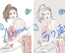 おしゃれな似顔絵、SNSアイコン描きます 似顔絵イラストで個性的なアイコンにしたい方へ イメージ3