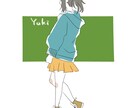 500円でシンプルな女の子後ろ姿描きます 自分で好きな髪型、色などカスタマイズ！！ イメージ3