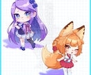 可愛いデフォルメキャラ【ミニキャラA】描きます SNSアイコン・グッズ・動画素材等ご自由にお使いください！ イメージ2