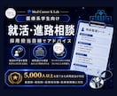医療系学生の就活・進路相談にのります 30分相談＋フィードバックシート付きで、一緒に整理します イメージ1