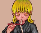 SNSアイコンなど厚塗りイラスト作成します ギャグ的なものホラーやグロも可能です要望のイラスト制作します イメージ5