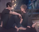 スマホ、iPadなどの背景画像描きます カップルで使いたい方にオススメです！ イメージ3