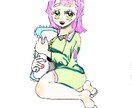 閲覧ありがとうございます。もえ様と言います プリキュアのような絵柄です。一つ一つ丁寧に描きます イメージ1