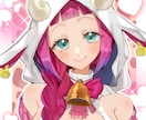 商業利用可能！バストアップイラスト描きます キラキラ可愛いSNSアイコンにも使えるバストアップイラスト！ イメージ2