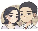 胸上のイラストを描きます 寄り添いながらイラストを制作します！プレゼントにも最適！ イメージ2