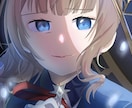 アニメ塗りで雰囲気のある1枚描きます アイコン、SNS活動用、表紙、挿絵など！ イメージ1