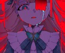 非トレス！歌ってみたサムネイル描きます トレスをしないので安全！本家に寄せた絵柄でもオリジナルでも イメージ4