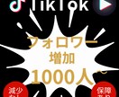 TikTokフォロワー1000人増やします 高品質×安心安全！TikTokフォロワー＋1000～ イメージ1