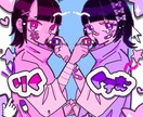 ホップでかわいいアイコン、ヘッダー等描きます 絶対印象に残るキャッチーなアイコンをご提供！！ イメージ3
