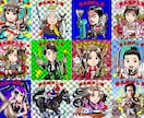 ビックリマンシール風似顔絵イラストを制作します シール実物も作成可能！広告・SNS・プレゼント等で必要な方へ イメージ8