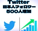 Twitter日本人フォロワー500人増やします 激安価格です❗️500人増加　減少あり　保証なし イメージ1