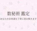 数秘術であなたの全体運を丁寧に読み解きます 優しい言葉で心が軽くなる全体鑑定 イメージ1