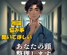 話すだけで頭が整理され、決断できる対話をします 話しながら考えを整理する相談相手になります イメージ1
