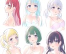 可愛い女の子のイラストを制作します アイコンやヘッダー、立ち絵や一枚絵など幅広く制作可能です。 イメージ2