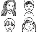 子供から大人まで似顔絵作成いたします 特徴を捉えたシンプルでキャッチーな似顔絵描きます◎ イメージ2