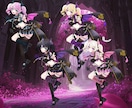 最短当日！IRIAM◎天使or悪魔イラスト描きます 配信にも！天使・悪魔衣装のキャラ立ち絵を即納でお書きします イメージ6