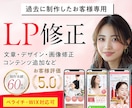 納品後の修正承ります 納品後のサポート・修正（過去に制作したお客様限定） イメージ1