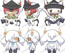 ケモノ等、低頭身マスコットキャラの三面図描きます もふもふ、もちもちなかわいいキャラデザいかがですか？ イメージ2