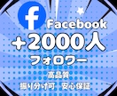 Facebookのフォロワー2000人～増やします プロが宣伝！本気の宣伝で一気に集客力UPします★保証付 イメージ9