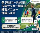 現役J1サッカーコーチング練習メニュー作ります サッカーについてのコーチングや練習メニューをアアドバイス イメージ1