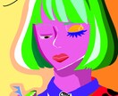 ちょっぴり毒を感じる1枚絵を描きます ビビッドカラー寄り。挿絵や動画等のイラストに… イメージ5