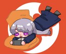 のんびりしたアイコン描きます 寝転んでるのんびりした子達を描きます イメージ2