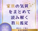 家族の相性を丁寧に読み解く深層数秘鑑定します 家族の気質を理解し合うための静かな深層数秘鑑定 イメージ1
