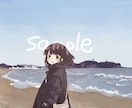 背景あり一枚絵を作成します 自然背景＋キャラクターで印象に残る一枚に仕上げます イメージ1