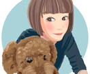 似顔絵、アイコン、イラスト、作成します ♡アート風、水彩画風などオシャレに描きます♪ペットも描きます イメージ8