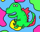 あなたが欲しいヘンテコな絵をお描きいたします あなたの雰囲気、イメージで絵、色を組み合わせて… イメージ2