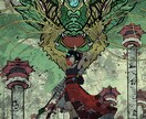 TCG風の一枚絵を制作します 構図、デザインなど依頼主様のご要望に忠実であることを誓います イメージ5