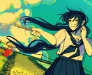 ゲームスチル・配信絵・ボカロ、歌みたMV制作します ダーク・病み・ポップ！彩度が高くサムネ映えするイラストを！ イメージ3