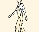 シンプルでおしゃれな線画イラスト描きます SNSのアイコンや結婚式のウェルカムボードなどにおすすめです イメージ3