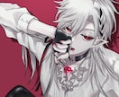 ダーク系、ゴシック系のイラストを制作します キャラデザ、立ち絵、歌ってみたイラストなども イメージ9
