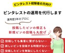 経験者向け☆ピンタレストの運用代行いたします 投稿したピンの修正＆新規ピンの投稿で集客に繋がる運用を丸投げ イメージ1