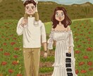 あなたの大切な1枚描きます 思い出のワンシーンをかわいく描きます！ イメージ1