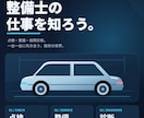 整備士・技術職の採用SNS画像を制作します 整備工場・技術職の魅力が伝わる採用画像を制作 イメージ1