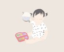 可愛いお子様のアイコン待受線画イラスト描きます 日常の一部にほっこりするようなイラストを..♡ イメージ3