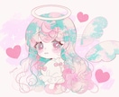 ドリーミーパステルな柔らかく幻想的な絵を制作します SNSアイコンやサムネ、ギフトなどに！女の子が得意です。 イメージ1