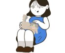 SNS/アイコン 好きなものと一緒に似顔絵描きます 全身イラストも込み！あなたの好きなもので背景をお描きします！ イメージ5