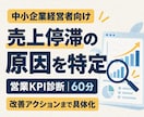 売上停滞の原因を営業KPIから60分で特定します 中小企業の経営者向け｜改善アクションまで具体化 イメージ1