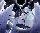 1枚絵のイラストを制作します メリハリのある彩色で、目を引く一枚絵に仕上げます イメージ1