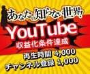 登録者1000人＋再生4000時間拡散します 【7月限定価格】あなたのYouTubeを収益化！圧倒的拡散力 イメージ1