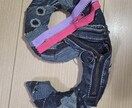 数字•英語プレート作成します デニム生地の一点ものプレート！お祝い事などに！ イメージ2