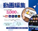 格安で動画編集します YouTube投稿や思い出の動画を5分以内なら3,000円！ イメージ1