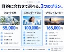 AIで商品・企業の魅力が伝わるCMを制作します 企画・絵コンテ・生成・編集を一つの窓口で イメージ3