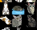 あなたの愛猫の似顔絵をデジタルで描きます ねこちゃんのデジタルイラストをデータで納品します。 イメージ1