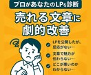 プロが診断！売れるLP・セールスレター添削します 500件超の実績！プロの診断であなたのLPの反応率を改善 イメージ1